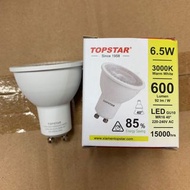 Top star LED 6.5w GU10 3000k / 4000k 220-240v  MR16 燈杯 不能調光