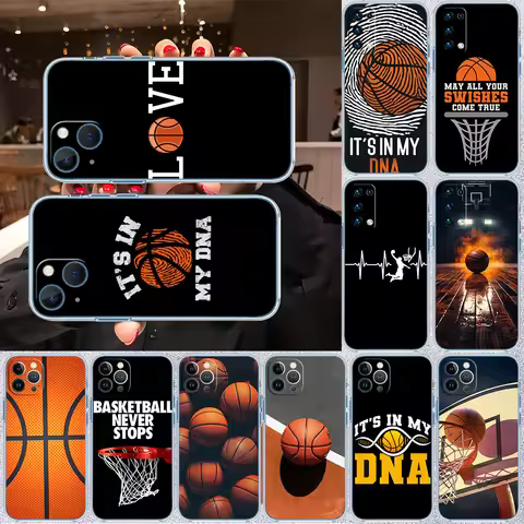 II8 Basketball Art Shoot Transparent Phone Case for Motorola Moto G7 G8 G9 G84 G85 G73 G24 G15 Z2 Pl