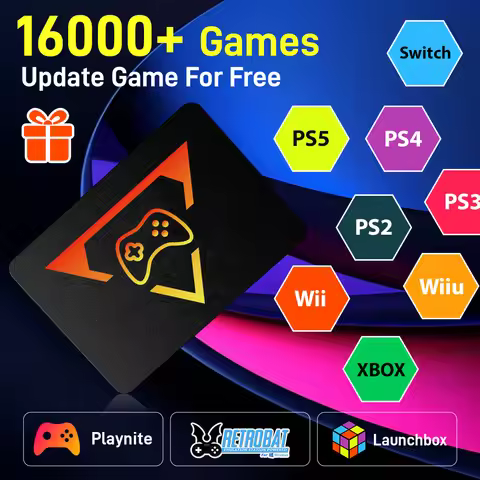 Play Zone 1TB Gaming SSD 80+ Emulator for PS5/PS4/Switch/XBOX/PS3/PS2 with 16191 Games Playnite&Laun