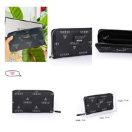 กระเป๋าสตางค์ใบยาว Guess สีดำรุ่น S7855599 MEADE SLG MED ZIP AROUND แท้ 💯