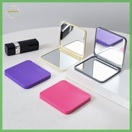 EPMN> 2-Face Makeup Mirror Square Portable Cute Girl'S Gift Hand Mirror Pocket Double-Sided Makeup M