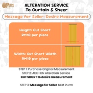 PAW & Palette Living Alteration Listing Service to Curtain & Sheer
