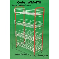 WM-4TH /WM-4THP Storage rack/ Dish Rack/ Rak Pinggan mangkuk/ Organised Rak/Display Rack