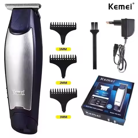 Kemei KM-5021 Electric Hair Clipper Professional Hair Cutting Kit USB Cable Rechargeable Bald Head M