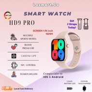 [FREE 2 STRAPS] HD 9 PRO Smart Watch Women Men Bluetooth ChatGpt NFC Fitness