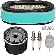 HIFROM Air Filter Pre-Filter Combo Fuel Oil Filter Spark Plug Kit Compatible with Kohler KT610 KT620