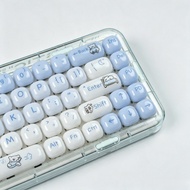 Line Puppy Custom Cute Keycaps MOG Profile PBT Dye‑Sublimation Smooth Round 125 Keys Decorative Keyb
