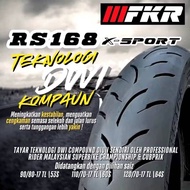 2026} TAYAR FKR RS168 TUBELESS TYRE X-SPORT DUAL COMPOUND DWI 70/90-17 80/90-17 90/80 110/70 120/70