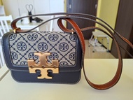Tory Burch Monogram 拼皮斜孭袋