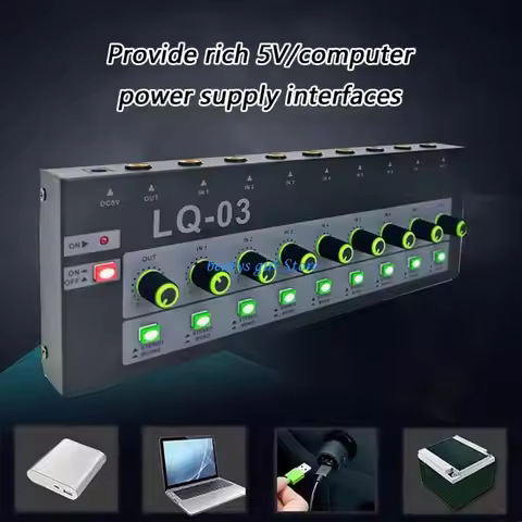 C7AB 4/8 Channel Portable Mics Mixer Console Featuring 6.35mm Input For Live Sound And Home Recordin
