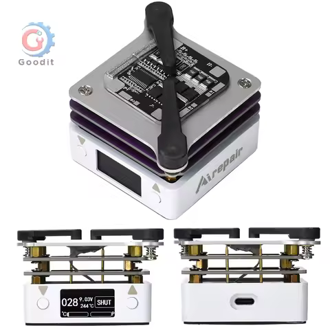65W Digital Display Heating Plate Station 10-300C Adjustable PD Fast Charge for Phone Motherboard PC