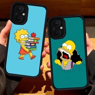 S107 Bart Simpson Casing for OPPO Reno 7 8 7Z Find X5 Lite 8Z 5G black