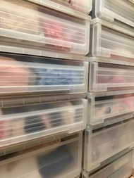全新 高品質日本製 抽屜式衣物收納箱 半透明 