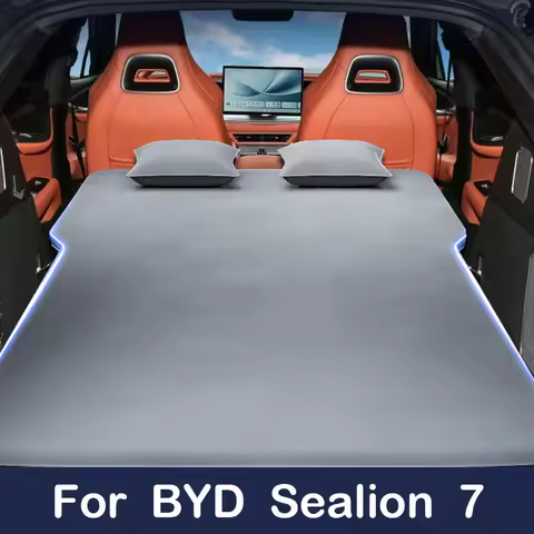 Car Travel Bed For BYD Sealion 7 Inflatable Air Mattress with Air Pump Self-driving Tour Bed SUV Out