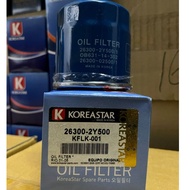 KOREA ENGINE OIL FILTER : KOREASTAR BRAND KIA FORTE/RIO/K3/K2/OPTIMA K5/HYUNDAI MATRIX/ELANTRA>>2630