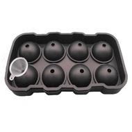Silicone Ice Cube Mold 8 Grid Black