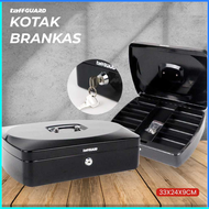 COD TaffGUARD Kotak Brankas Uang Perhiasan Cash Safebox Key Lock 33x24x9cm / brankas penyimpanan uan