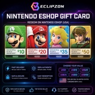 Nintendo Switch eShop Prepaid Card US USD Region Digital Game Code Top Up 5 10 20 35 50 100