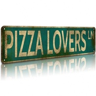 1pc Vintage Metal Pizza Sign, Suitable For Pizza Lovers, Decor For Bar, Pub, Bedroom Or Garage, A Gr