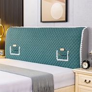 Bed head cover, dustproof fabric cover, simple modern quilted thickened bed backrest protective cove