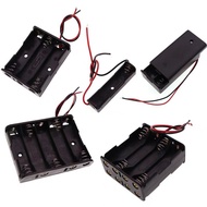 Battery Box No. 5 No. 7 with Wire Cover Switch Battery Holder 1/2/3/4/6/8 Sections Solder-Free Serie
