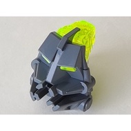 Bionicle Head Connection Block 3 x 4 x 1 2/3 trans Neon green eyes – Part 32553c02