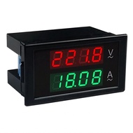 Irfora Digital Voltmeter Ammeter?AC 80-300V 100A Ammeter Amperage Tester Gauge Green Red LED Amp Dua