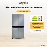 Whirlpool 5WQ24NIQAS 6TH SENSE JumboFlexi 594L French Door Bottom Freezer with 2 Years Warranty