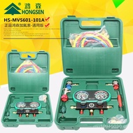 Suit R410AR32Dual Gauge Air Conditioner Refrigerant Charging Tool Refrigerant Gauge Refrigerant Pres