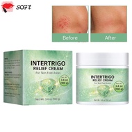SOFTNESS Intertrigo Relief Cream, Non-Greasy Formula Non-Steroid Face Cream, Comfort in Sensitive Sk