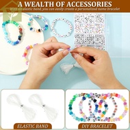 1977Pcs Pony Beads Kit for Bracelet Making 64 Colors 9mm Kandi Beads Set Plastic Pony Beads Bulk wit