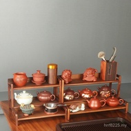 North American Heiduo Desktop Teacup Pavilion Small Walnut Shelf Teapot Tea Set Bogu Shelf Ornaments