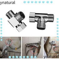 YNATURAL 1/2" Diverter Valve Durable Useful Connect Shower Head Function Switch Bathroom Supplies 3-way Water Tap Connector