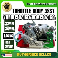 THROTTLE BODY VARIO ADV SET SHARK RACING VARIO 150 / 160 -  ADV 150 160 32MM 34MM TROTEL BODY