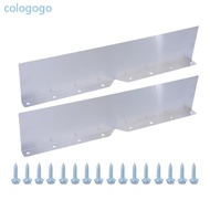 COLO 2Pcs Gutter Valley Splash Guard Aluminum Gutter Rain Diverter Easy to Install