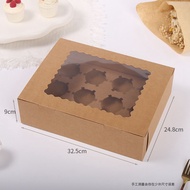 (10 PCS) Cup cake box 2 / 4 / 6 / 12 cavity cupcake box 2/4/6/12 Holes Cavity Cupcake Muffin Box eng