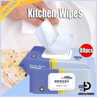 80 PCS Kitchen Cleaning Wipes Disposable Kitchen Wet Tissue Cleaning