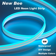 New Bee เชือกนีออน LED IP67 กันน้ำซิลิโคนนุ่มจับเวลาฟังก์ชั่นสองโหมดควบคุม LED Neon Light Rope 6M/10
