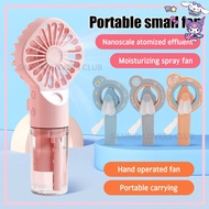 Handheld Spray Fan Mini Small Fan USB Rechargeable Portable Fan Spray Humidification Cooling Small F