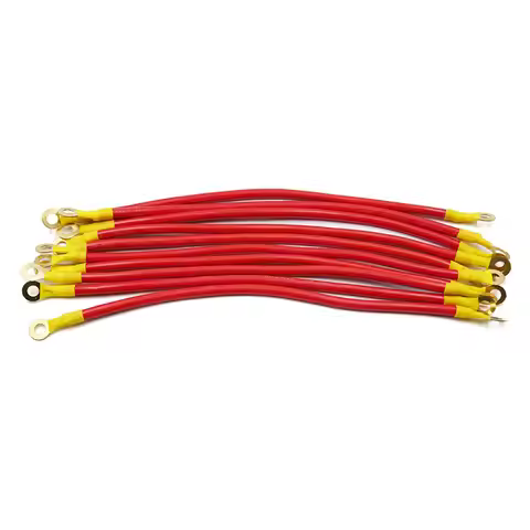 X Autohaux 27cm 42cm 45cm DC 12V 24V Red Car Battery Ground Wire Electric Conduction Stable Voltage 