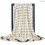 Tudung Bawal ซาตินผ้าไหม Wave Point พิมพ์ Dot ผ้าพันคอสแควร์มุสลิม Hijab Bawal M90653