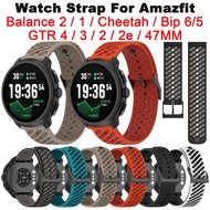 New Watch Strap For Amazfit Balance 2 Cheetah Round Pro Bip 6 5 GTR 4 3 2 2E Smart Sport Watch Slant