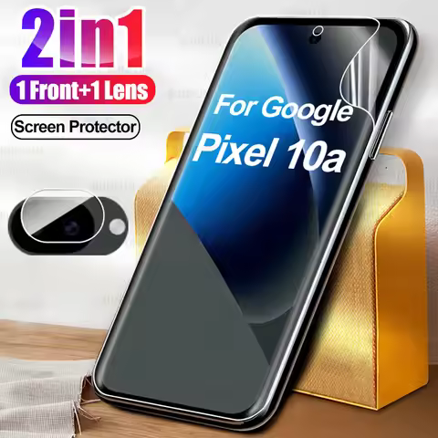 Pixel10a HD Hydrogel Protective Film 2in1 For Google Pixel 10a 5G Camera Lens Screen Protector For G