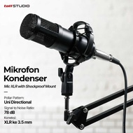 NO LIMIT Mic Mikrofon Kondenser Untuk Soudcard Karaoke Studio XLR with Shockproof Mount BM-800