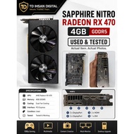 SAPPHIRE NITRO Radeon RX 470 4GB GDDR5 Graphics Card – Dual Fan Used & Tested GPU