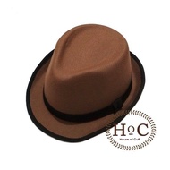 Houseofcuff Fedora Hat BROWN NET FEDORA HAT