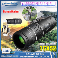 Teropong Monocular Jarak Jauh Malam 66M 8000M/Teropong Jarak Jauh 10000M Siang Malam Original Asli M