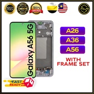 LCD WITH FRAME SET SM SAMSUNG A26 A36 A56 ORIGINAL LCD DISPLAY TOUCH SCREEN DIGITIZER