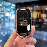 5 Buttons Soft TPU Car Key Cover Shell Case for Honda Civic CRV HRV Accord Pilot Fit Freed Vezel Ody