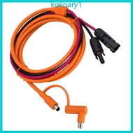 KOKO Easy installation Solar Power Cord Solar Connector to DC7909+8020 Power Cable for Device Chargi